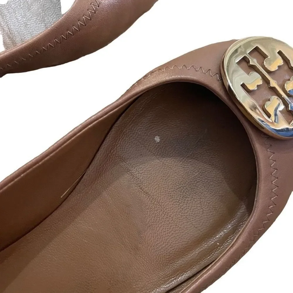 British tan Tory Burch flats size 7.5